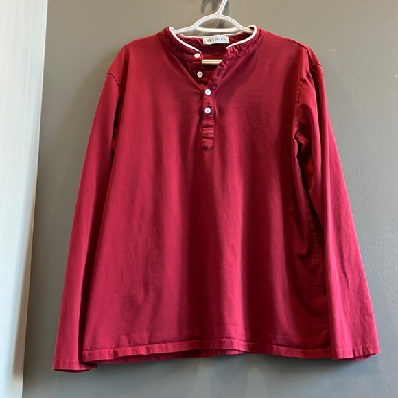 Kuyigo Men’s Red & White Long Sleeve Shirt Size XL - Picture 11 of 13